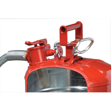 Justrite 5-Gallon Steel Type II AccuFlow Safety Can w/ 1